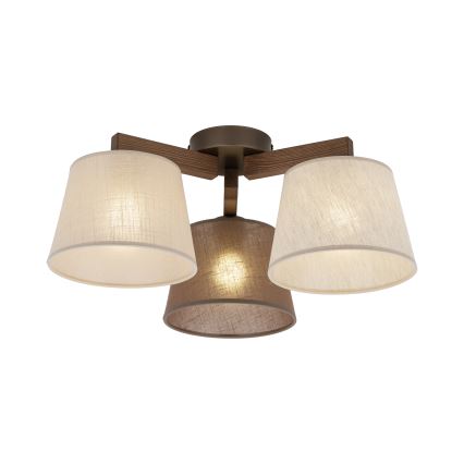 Brilagi - Pinnapealne laelühter LATTE 3xE27/15W/230V mänd/mix