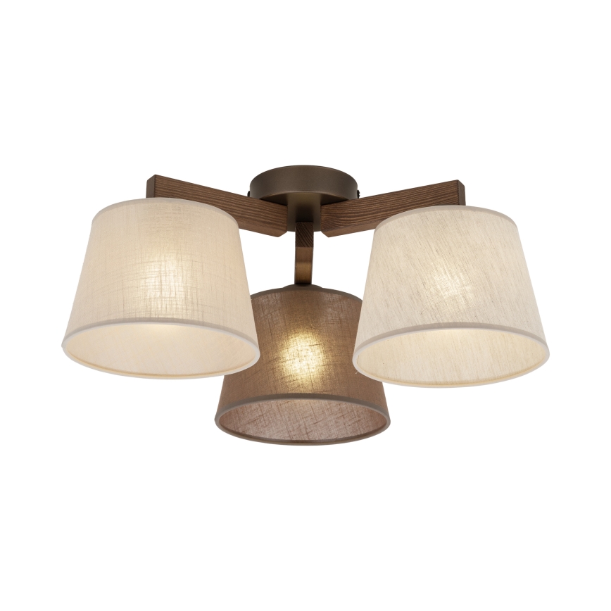 Brilagi - Pinnapealne laelühter LATTE 3xE27/15W/230V mänd/mix