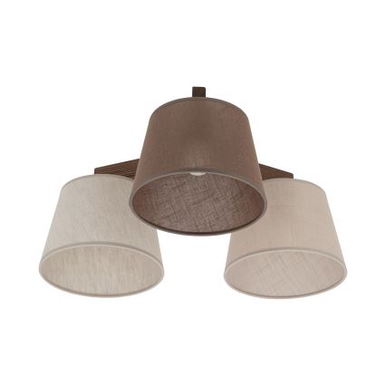 Brilagi - Pinnapealne laelühter LATTE 3xE27/60W/230V mänd/mix