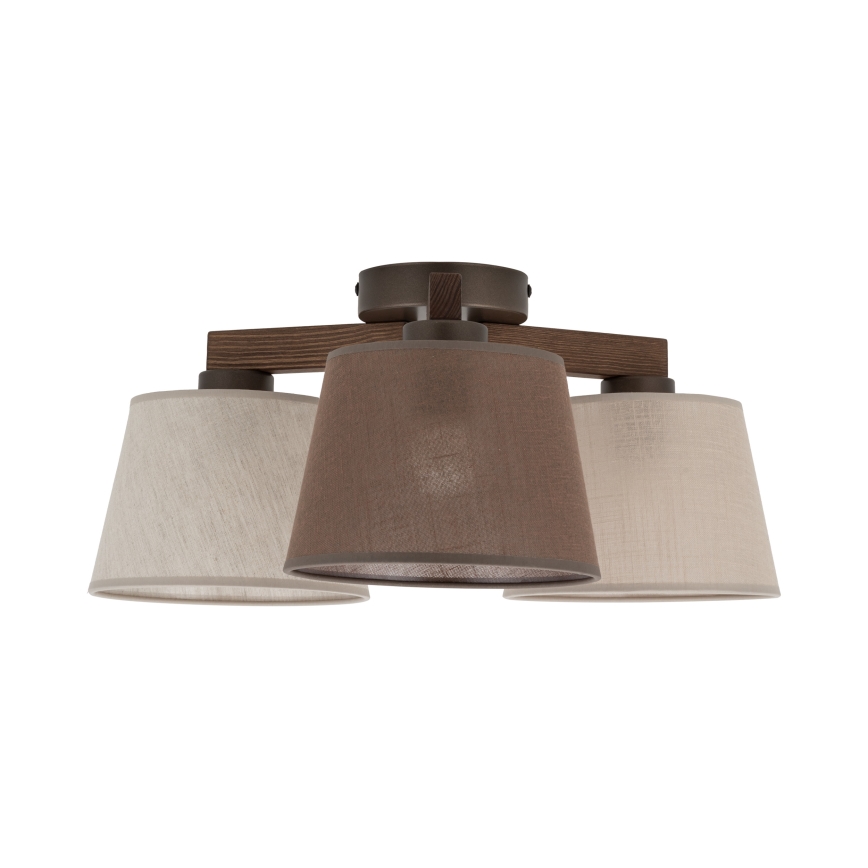 Brilagi - Pinnapealne laelühter LATTE 3xE27/60W/230V mänd/mix