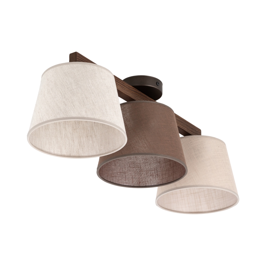 Brilagi - Pinnapealne laelühter LATTE SABIA 3xE27/15W/230V mänd/segatud