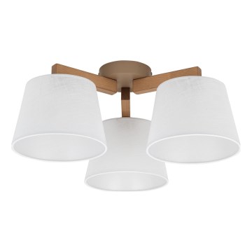 Brilagi - Pinnapealne laelühter LATTE SABIA 3xE27/15W/230V mänd/valge