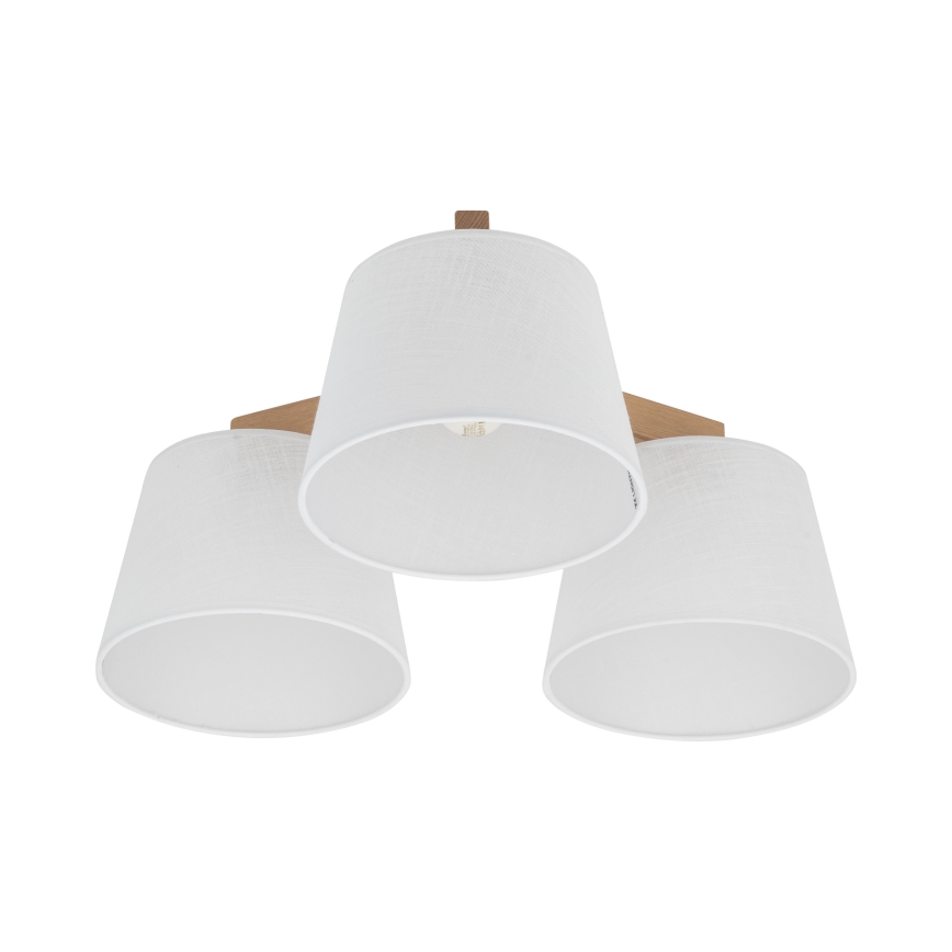 Brilagi - Pinnapealne laelühter LATTE SABIA 3xE27/15W/230V mänd/valge