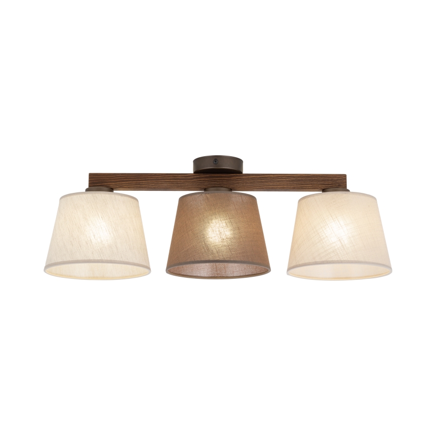 Brilagi - Pinnapealne laelühter LATTE SABIA 3xE27/60W/230V mänd/segatud