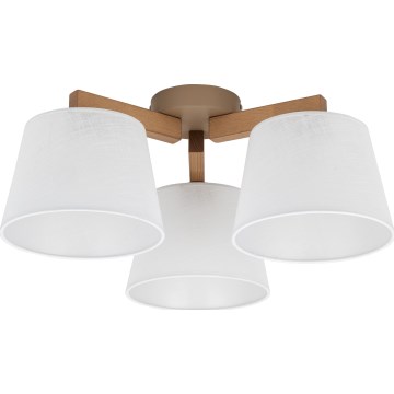 Brilagi - Pinnapealne laelühter LATTE SABIA 3xE27/60W/230V mänd/valge
