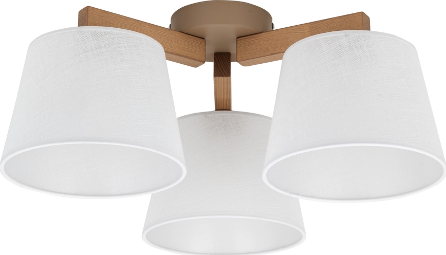 Brilagi - Pinnapealne laelühter LATTE SABIA 3xE27/60W/230V mänd/valge