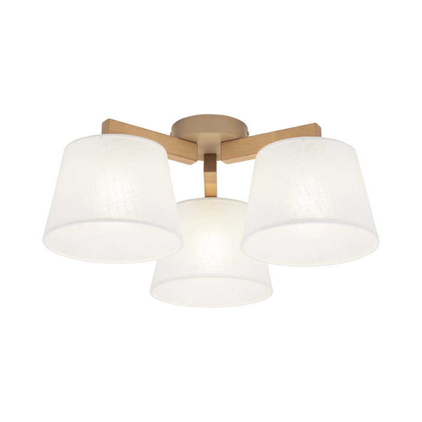 Brilagi - Pinnapealne laelühter LATTE SABIA 3xE27/60W/230V mänd/valge