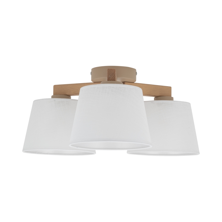 Brilagi - Pinnapealne laelühter LATTE SABIA 3xE27/60W/230V mänd/valge