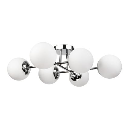 Brilagi - pinnapealne laelühter MALONY 6xE14/20W/230V läikiv kroom