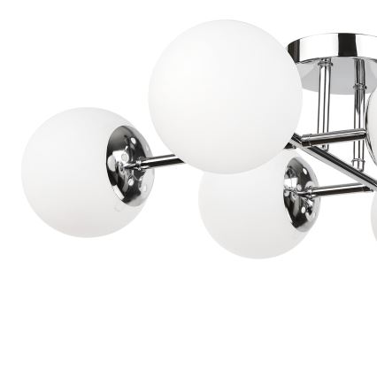 Brilagi - pinnapealne laelühter MALONY 6xE14/20W/230V läikiv kroom