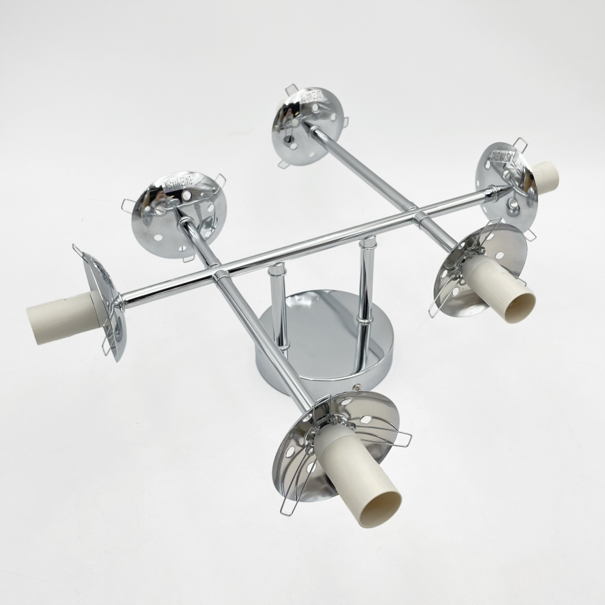 Brilagi - pinnapealne laelühter MALONY 6xE14/20W/230V läikiv kroom