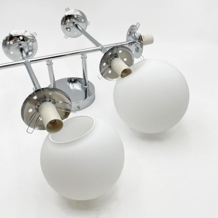 Brilagi - pinnapealne laelühter MALONY 6xE14/20W/230V läikiv kroom