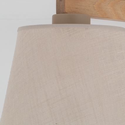 Brilagi - Pinnapealne laevalgusti LATTE SABIA 3xE27/60W/230V mänd/beež