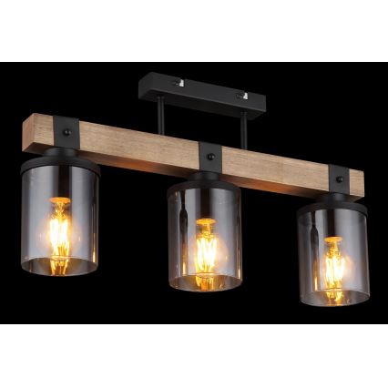 Brilagi - Pinnapealne laevalgusti VISTA 3xE27/60W/230V tamm