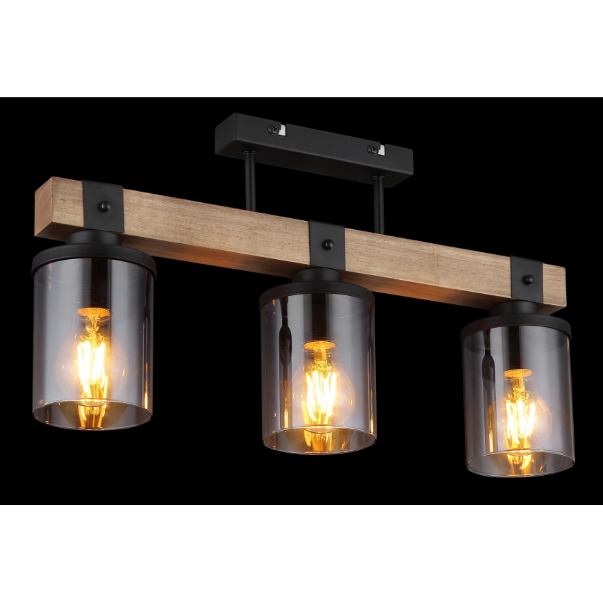 Brilagi - Pinnapealne laevalgusti VISTA 3xE27/60W/230V tamm