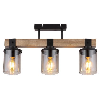 Brilagi - Pinnapealne laevalgusti VISTA 3xE27/60W/230V tamm