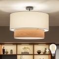 Brilagi - pinnapealne LED laelamp CERIA 1xE27/60W/230V, läbimõõt 50 cm, must/valge/beež