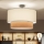 Brilagi - pinnapealne LED laelamp CERIA 1xE27/60W/230V, läbimõõt 50 cm, must/valge/beež