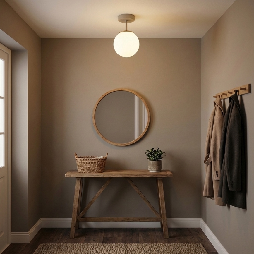 Brilagi - Pinnapealne lühter 1xE27/60W/230V beež/kuldne