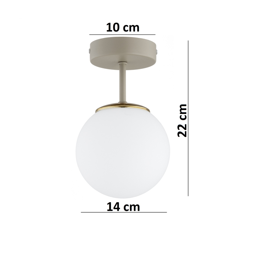 Brilagi - Pinnapealne lühter 1xE27/60W/230V beež/kuldne