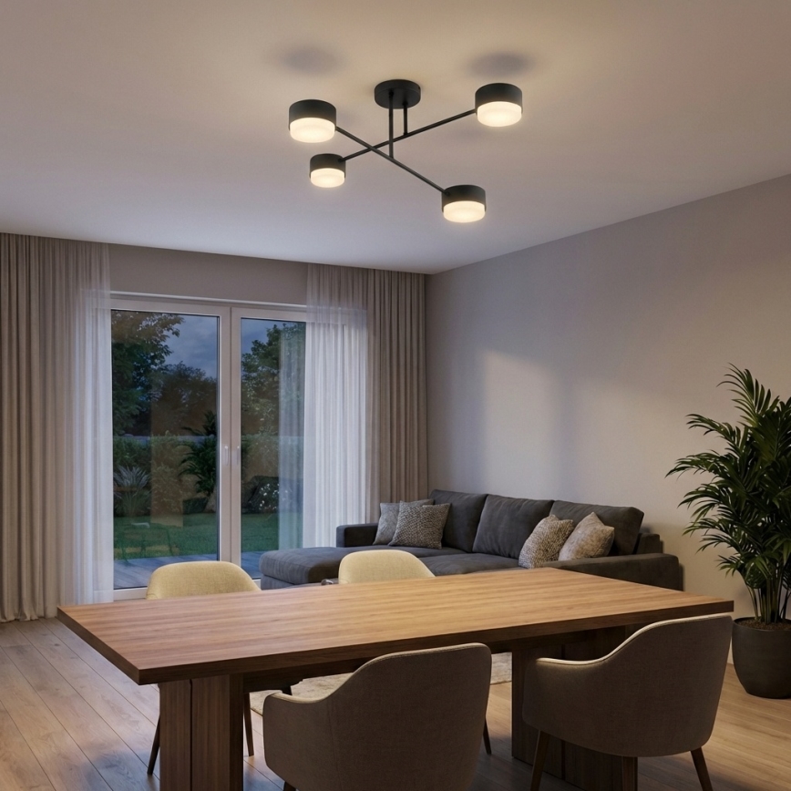 Brilagi - Pinnapealne lühter 4xGX53/12W/230V must