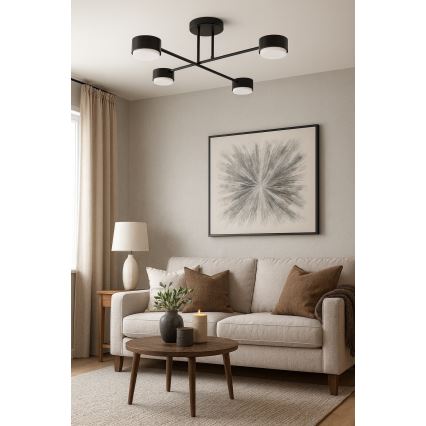 Brilagi - Pinnapealne lühter 4xGX53/12W/230V must