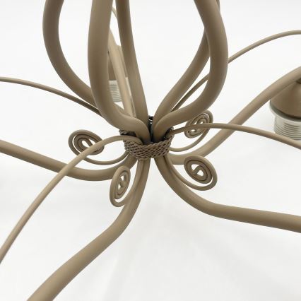 Brilagi - Pinnapealne lühter ANTICO MODERN 5xE27/60W/230V beež