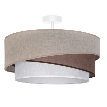 Brilagi - Pinnapealne lühter ARROW 1xE27/60W/230V, läbimõõt 45 cm, beež/pruun/valge