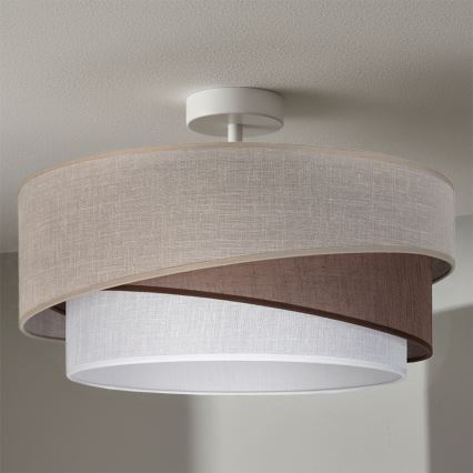 Brilagi - Pinnapealne lühter ARROW 1xE27/60W/230V, läbimõõt 45 cm, beež/pruun/valge