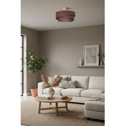 Brilagi - Pinnapealne lühter ARROW 1xE27/60W/230V läbimõõt 45 cm pruun
