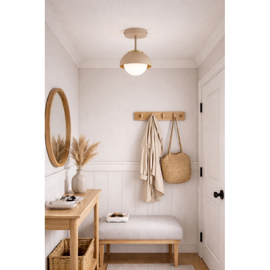 Brilagi - Pinnapealne lühter COSMO 1xE27/60W/230V beež/kuldne