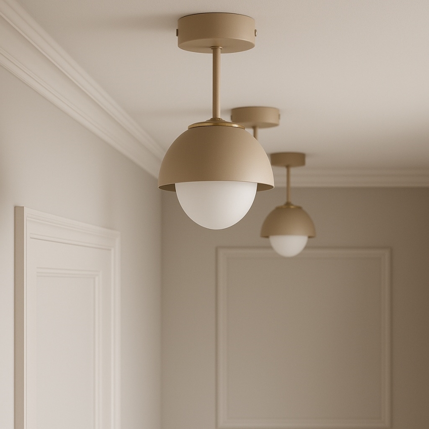 Brilagi - Pinnapealne lühter COSMO 1xE27/60W/230V beež/kuldne
