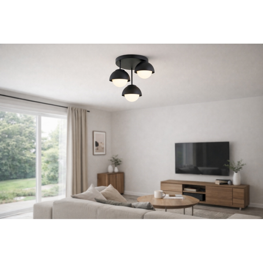 BRILAGI - Pinnapealne lühter COSMO 3xE27/60W/230V must