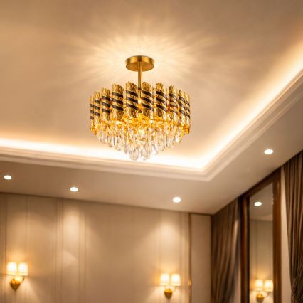 Brilagi - Pinnapealne lühter CRISTAL 5xE14/40W/230V läbimõõt 38 cm