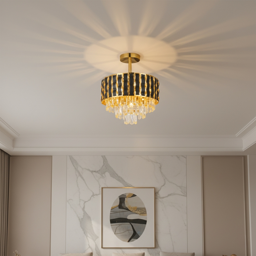 Brilagi - Pinnapealne lühter CRISTAL 5xE14/40W/230V, läbimõõt 38 cm