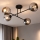 Brilagi - Pinnapealne lühter DIOR 4xE27/60W/230V must/suitsuhall