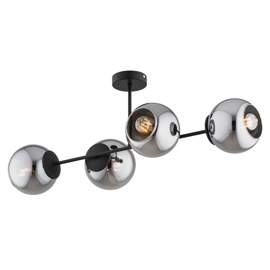 BRILAGI - Pinnapealne lühter DIOR 4xE27/60W/230V must/suitsuhall