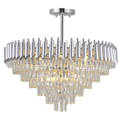 BRILAGI - Pinnapealne lühter ECLIPSE 12xE14/10W/230V läbimõõt 78 cm hõbedane