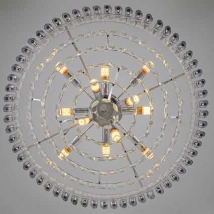BRILAGI - Pinnapealne lühter ECLIPSE 12xE14/10W/230V läbimõõt 78 cm hõbedane