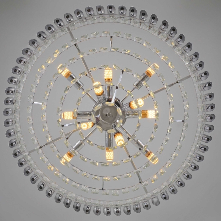 BRILAGI - Pinnapealne lühter ECLIPSE 12xE14/10W/230V läbimõõt 78 cm hõbedane