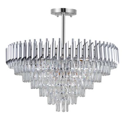 BRILAGI - Pinnapealne lühter ECLIPSE 12xE14/10W/230V läbimõõt 78 cm hõbedane