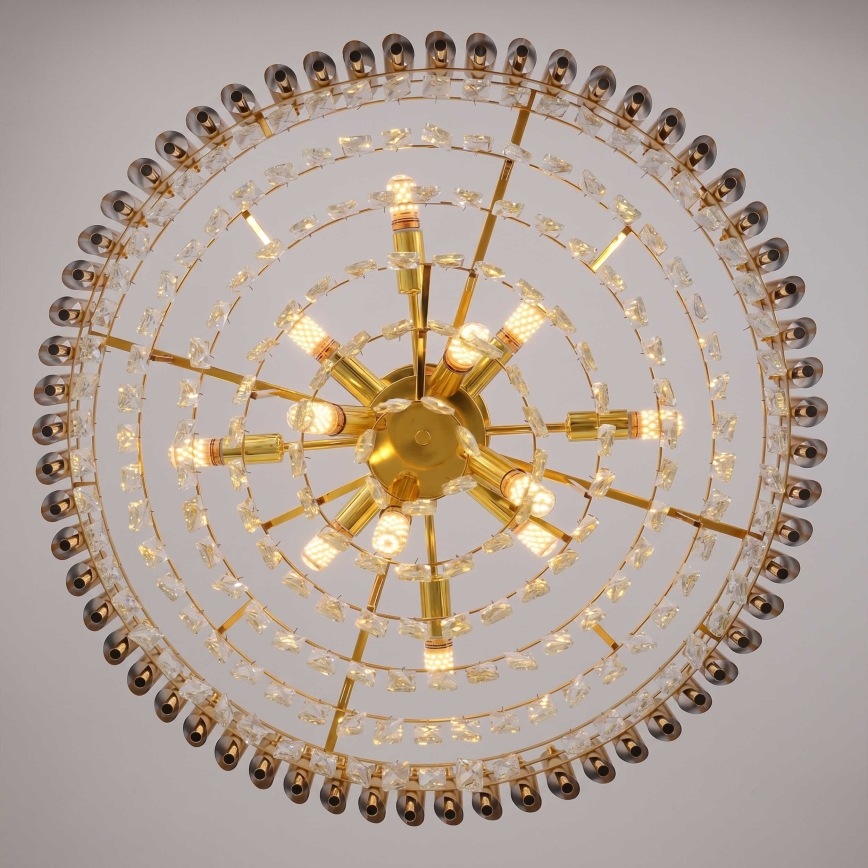 BRILAGI - Pinnapealne lühter ECLIPSE 12xE14/10W/230V, läbimõõt 78 cm, kuldne