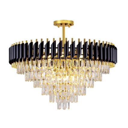 BRILAGI - Pinnapealne lühter ECLIPSE 12xE14/10W/230V läbimõõt 78 cm kuldne/must