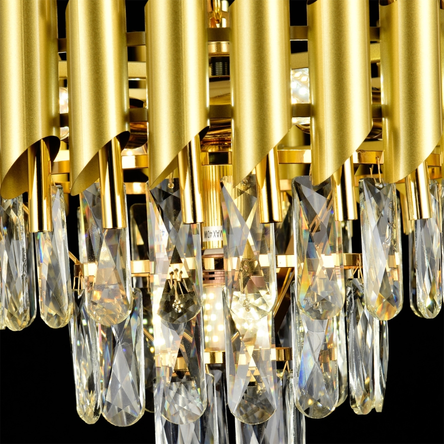 Brilagi - pinnapealne lühter ECLIPSE 5×E14/10W/230V, läbimõõt 38 cm, kuldne