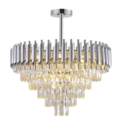 BRILAGI - Pinnapealne lühter ECLIPSE 9xE14/10W/230V, läbimõõt 58 cm, hõbedane