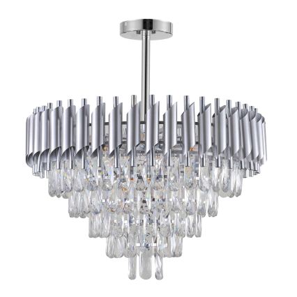 BRILAGI - Pinnapealne lühter ECLIPSE 9xE14/10W/230V, läbimõõt 58 cm, hõbedane