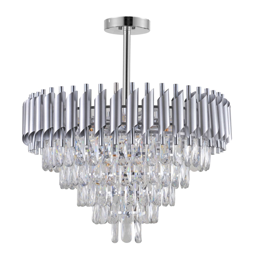 BRILAGI - Pinnapealne lühter ECLIPSE 9xE14/10W/230V, läbimõõt 58 cm, hõbedane