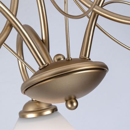 Brilagi - pinnapealne lühter FRED 3xE27/60W/230V, läbimõõt 59 cm, kuldne