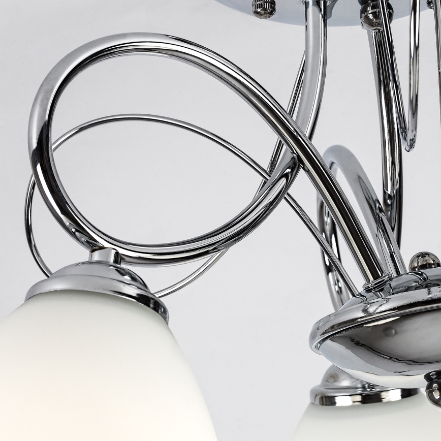 Brilagi - Pinnapealne lühter FRED 3xE27/60W/230V Ø 59 cm läikiv kroom