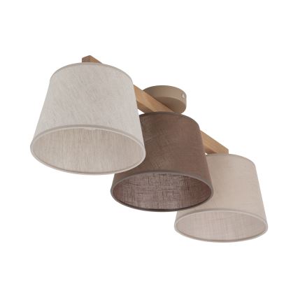 Brilagi - Pinnapealne lühter LATTE 3xE27/15W/230V mänd/mitmevärviline